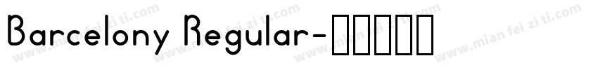 Barcelony Regular字体转换